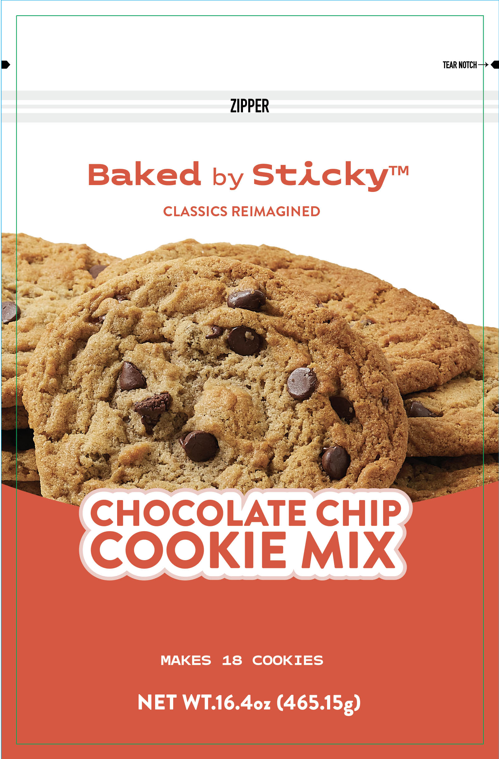 Baked by Sticky Chocolate Chip Cookie Mix