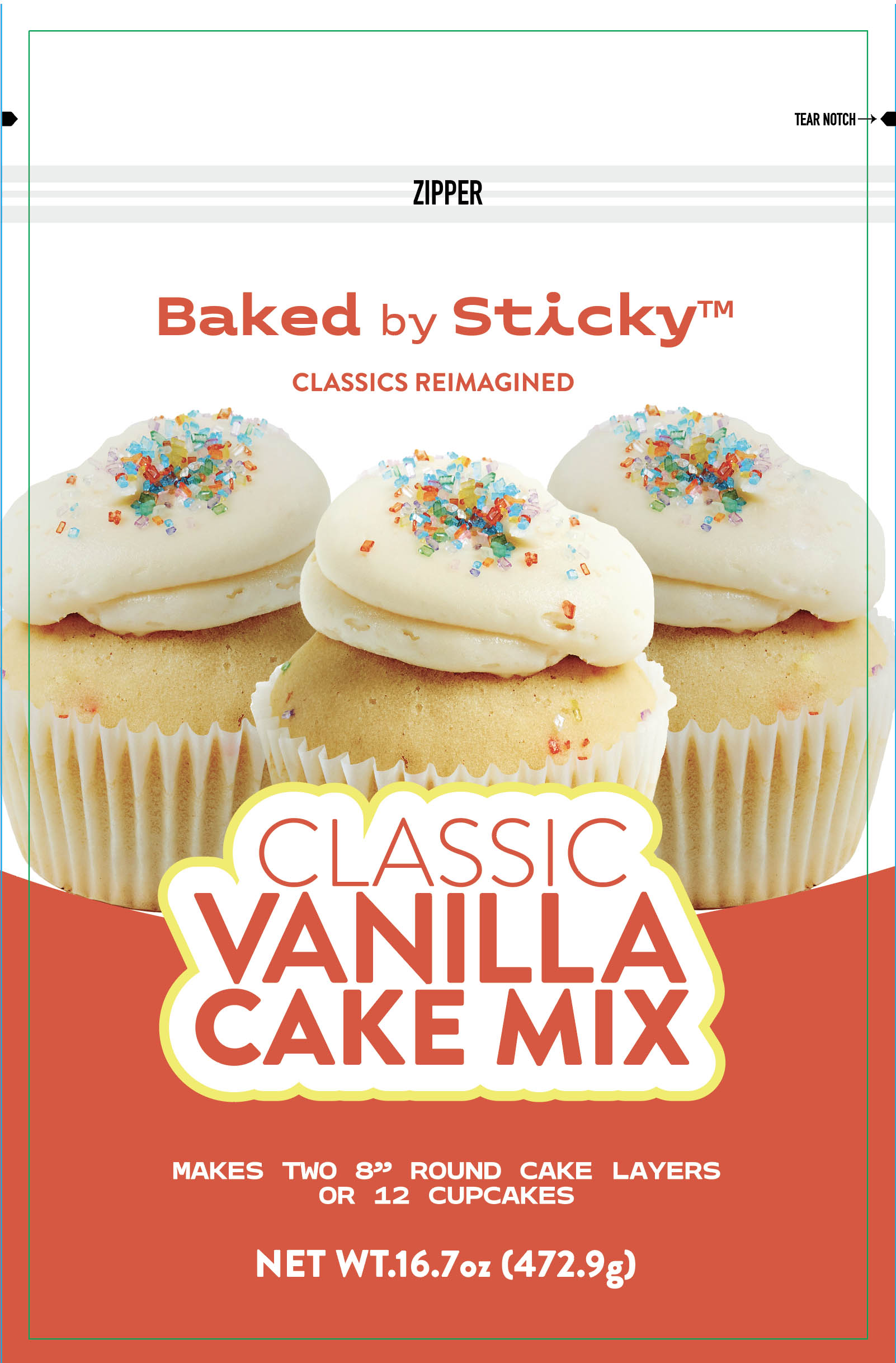 Baked by Sticky Classic Vanilla Cake Mix