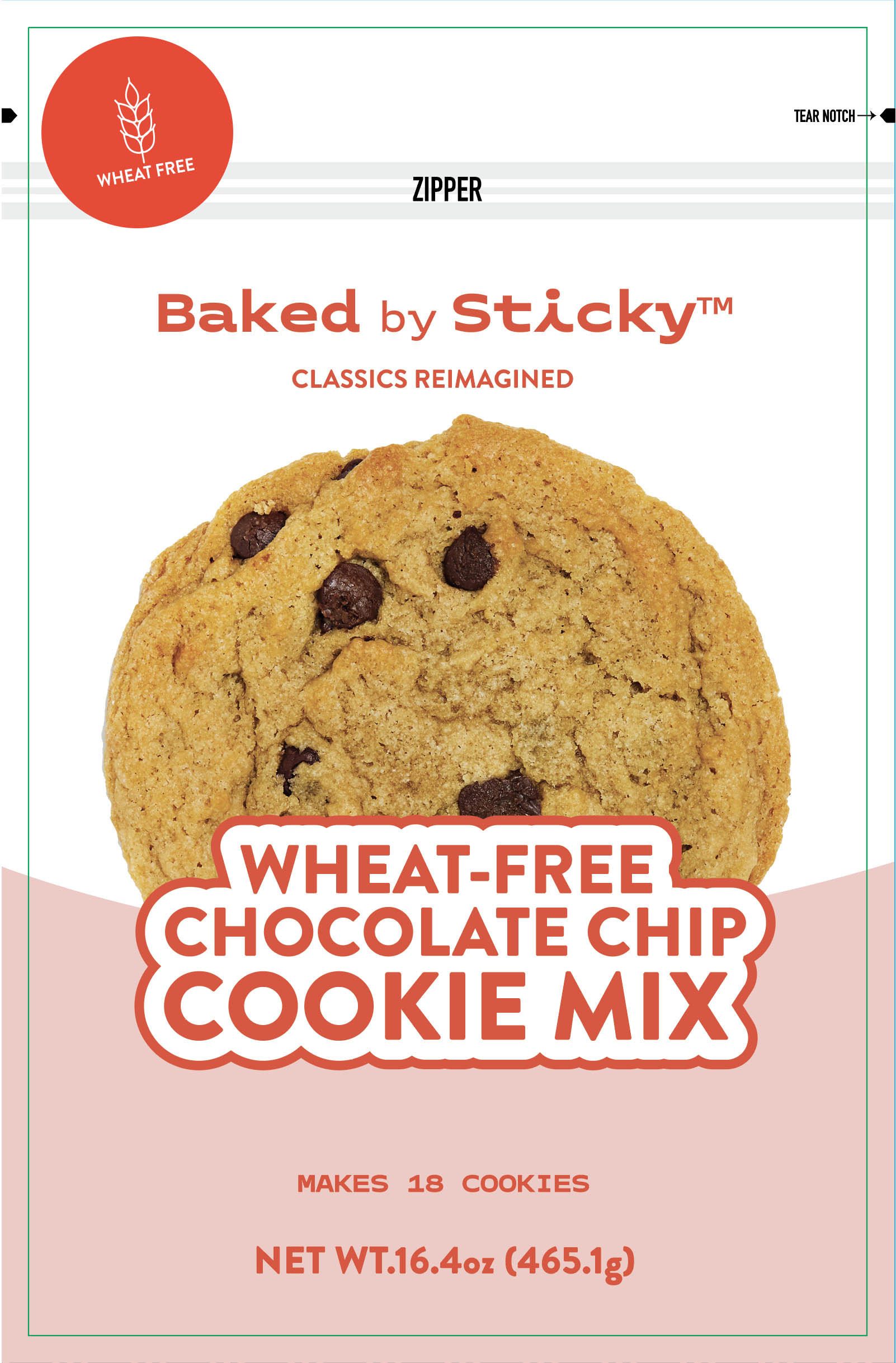 Baked by Sticky Wheat-Free Chocolate Chip Cookie Mix