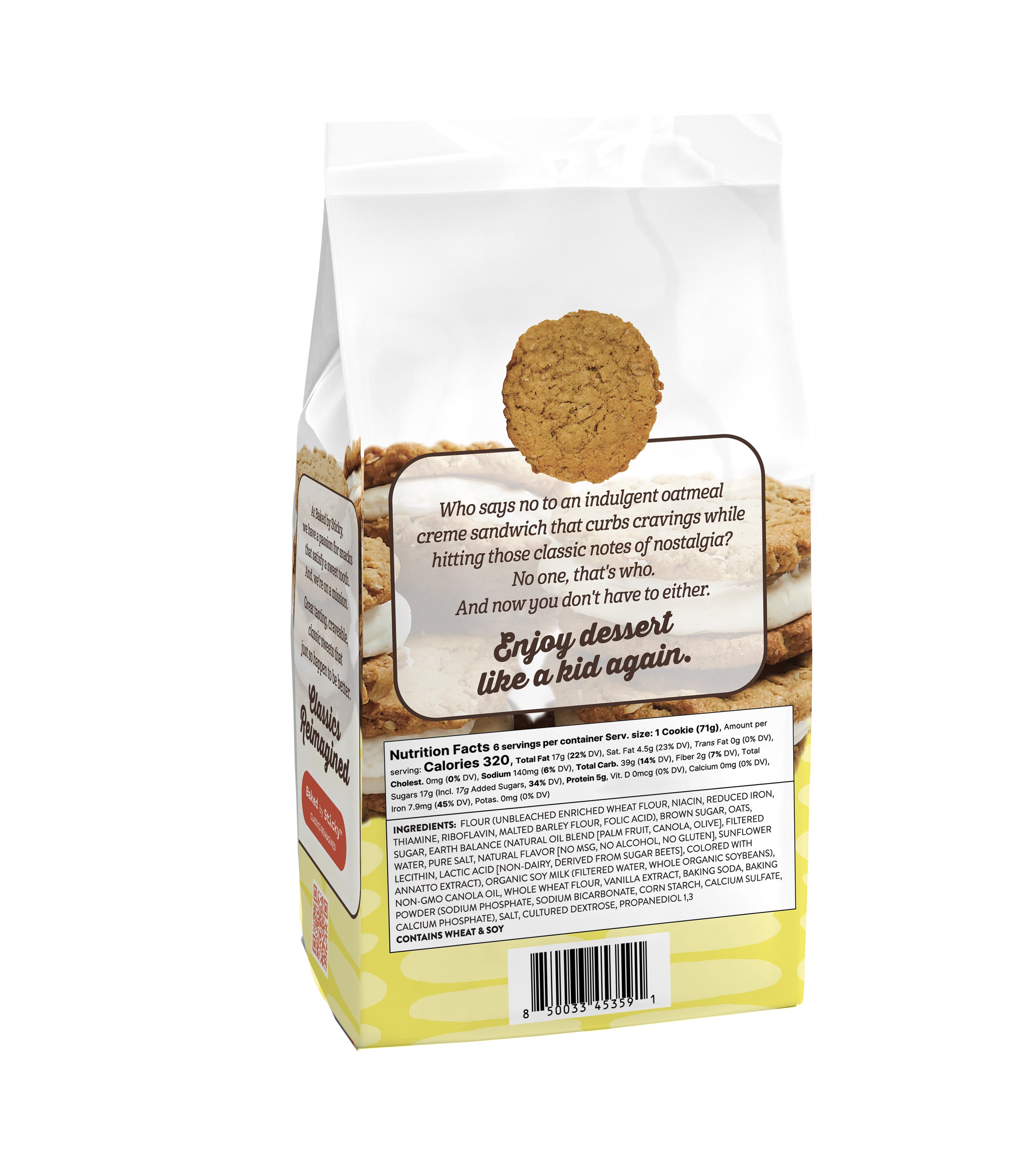 6-Pack Oatmeal Creme Cookie Bag