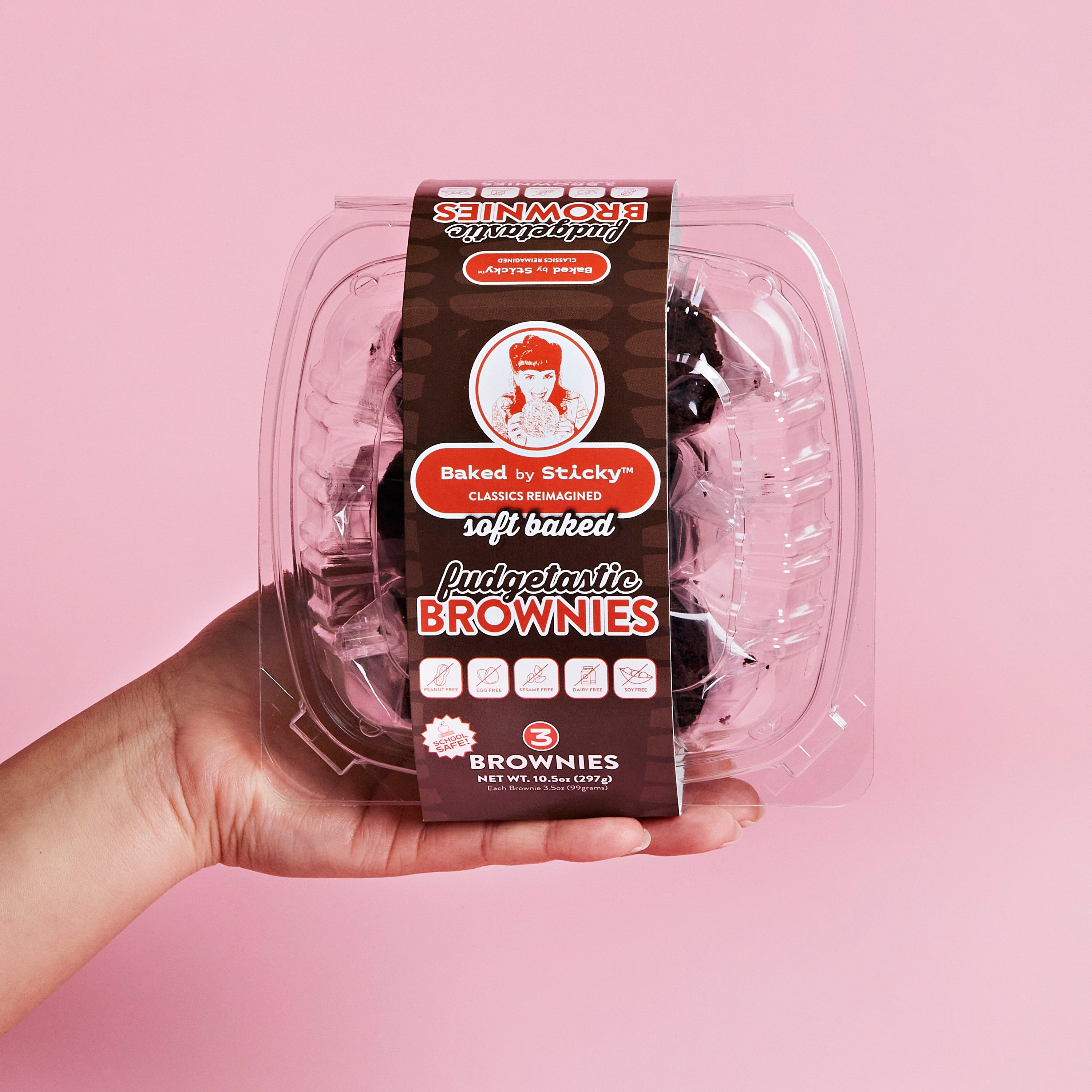 Fudgetastic Brownie, 3-Pack