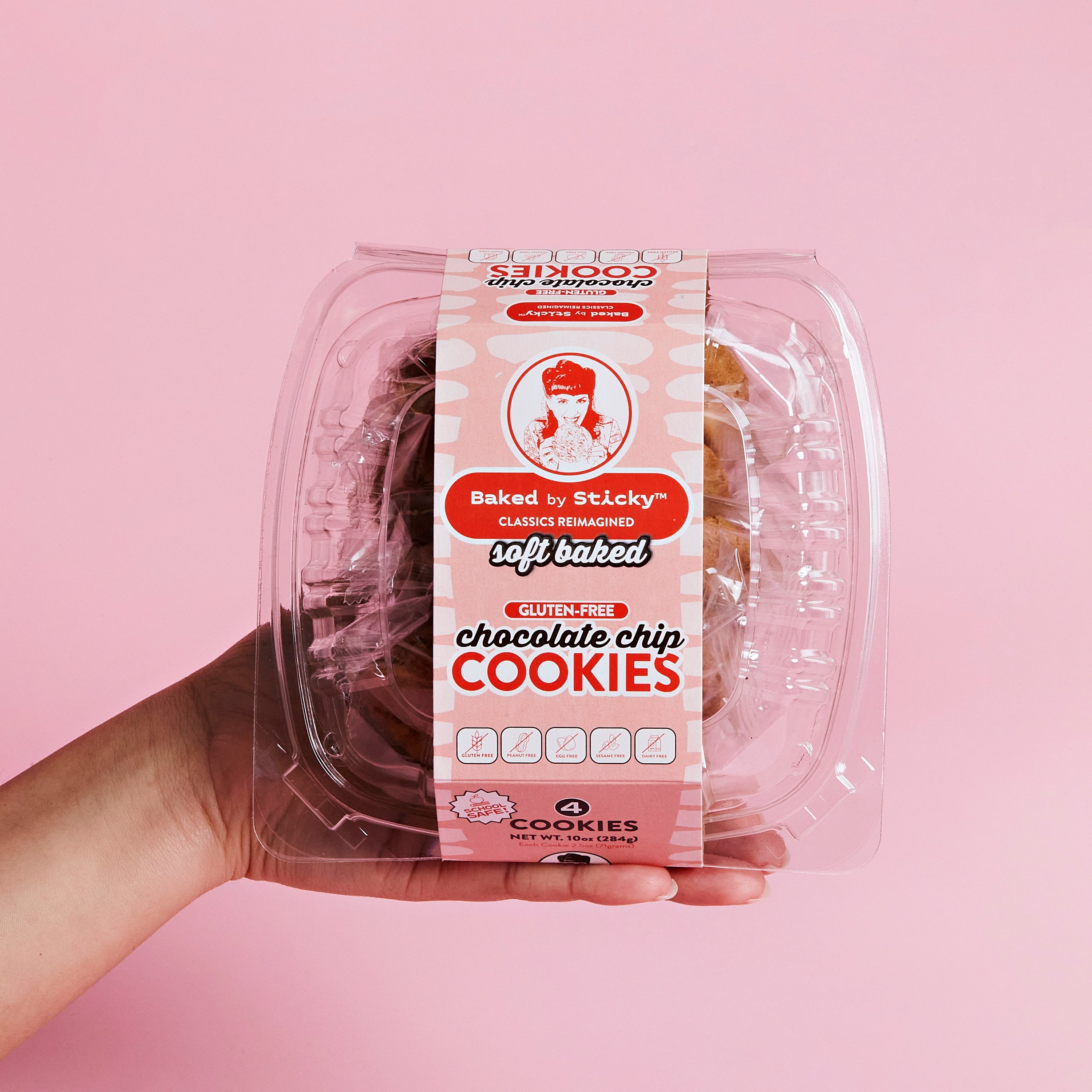 Gluten Free Chocolate Chip Cookie, 4-Pack