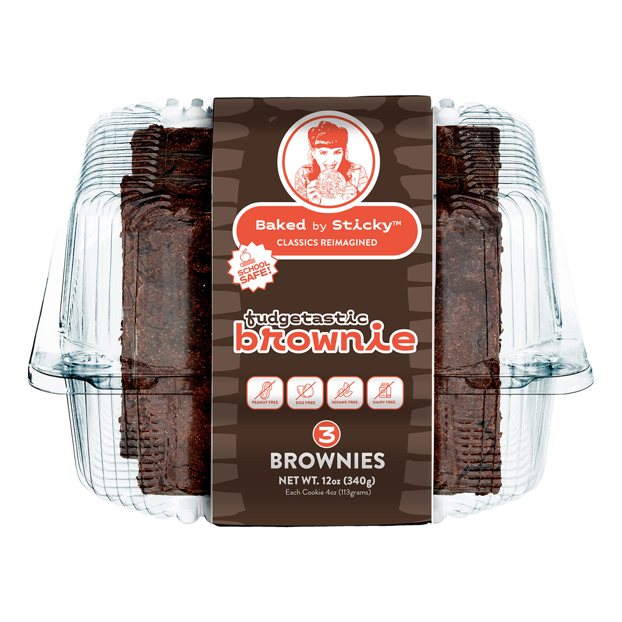 Fudgetastic Brownie, 3-Pack