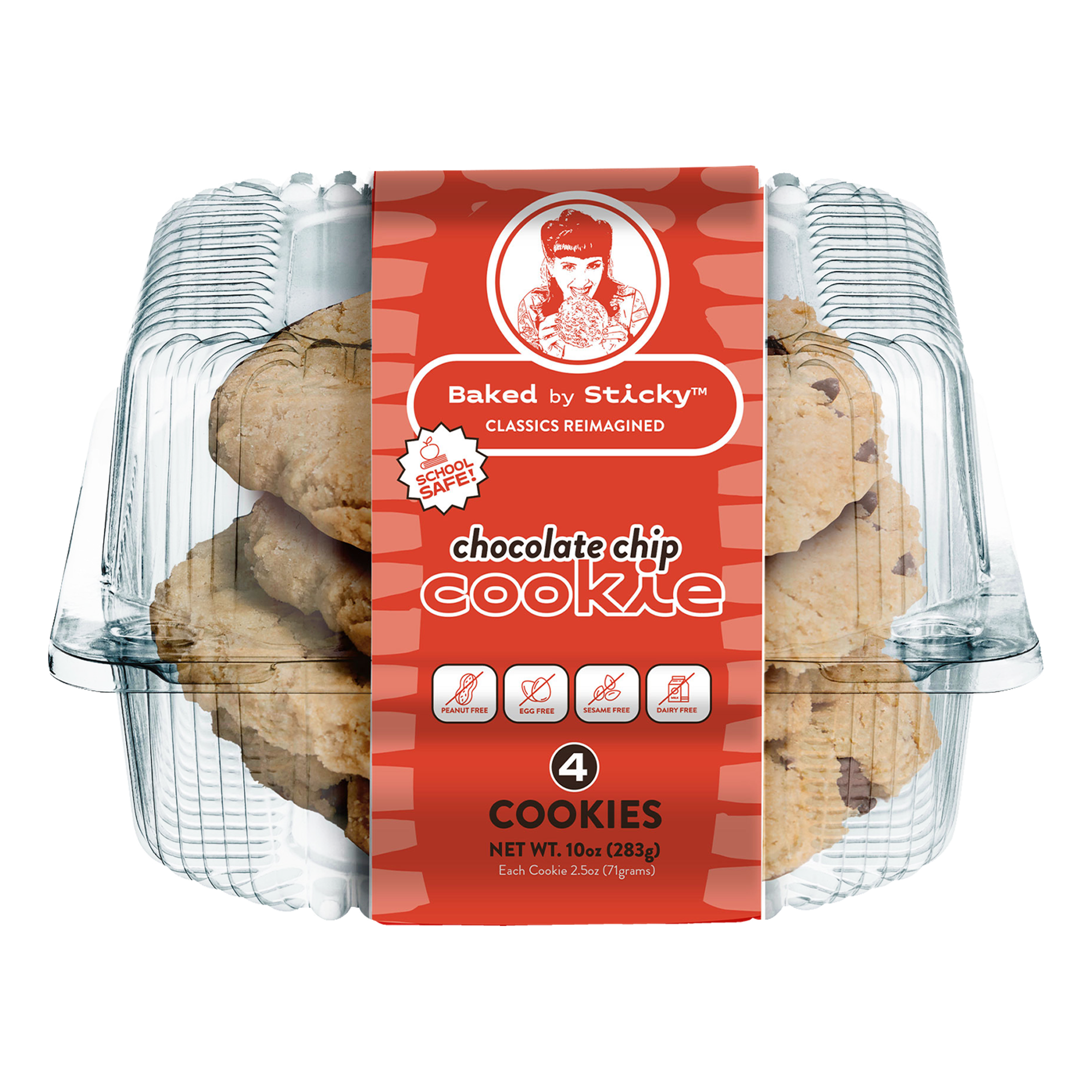 Chocolate Chip Cookie, 4-Packs