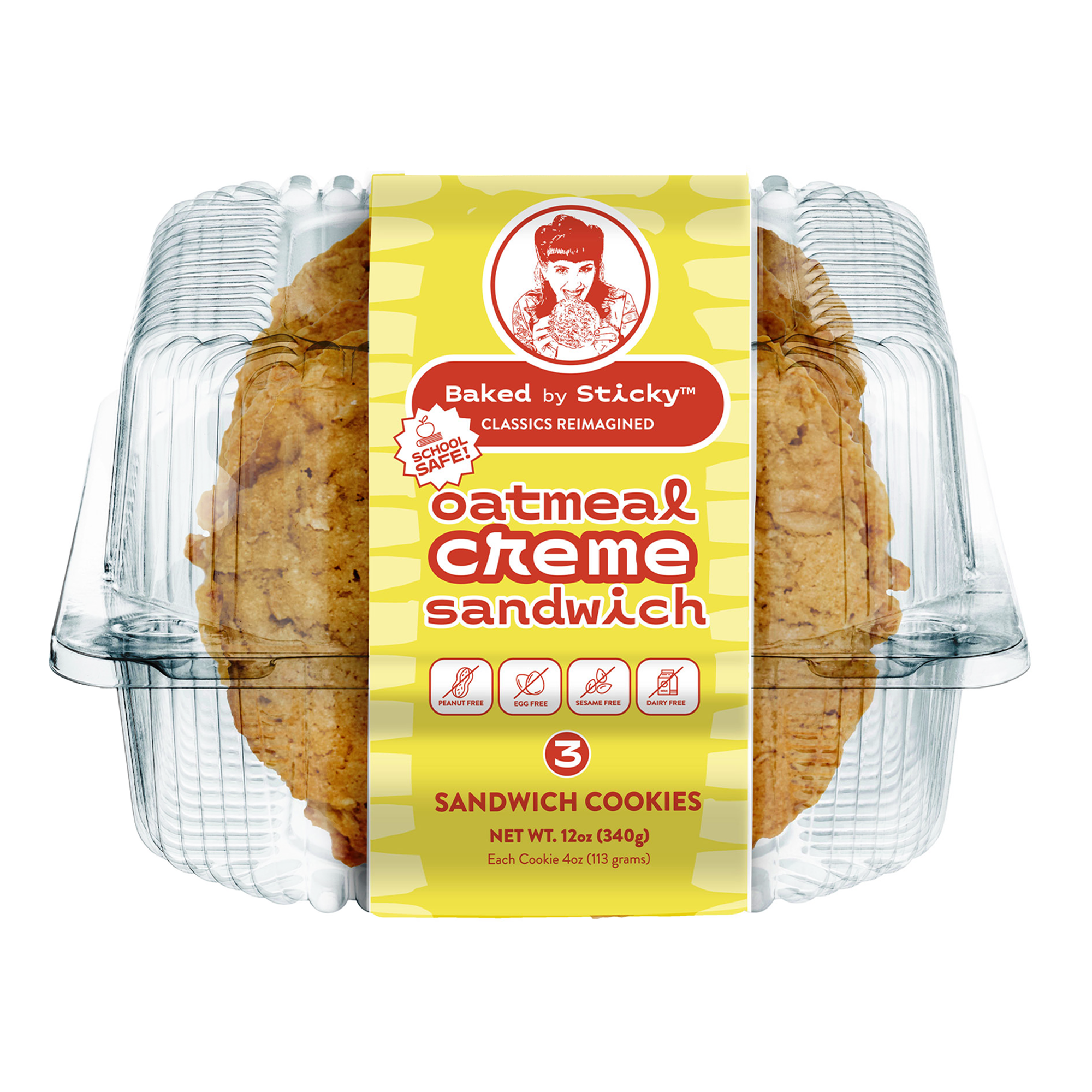 Oatmeal Creme Sandwich Cookies, 3-Pack