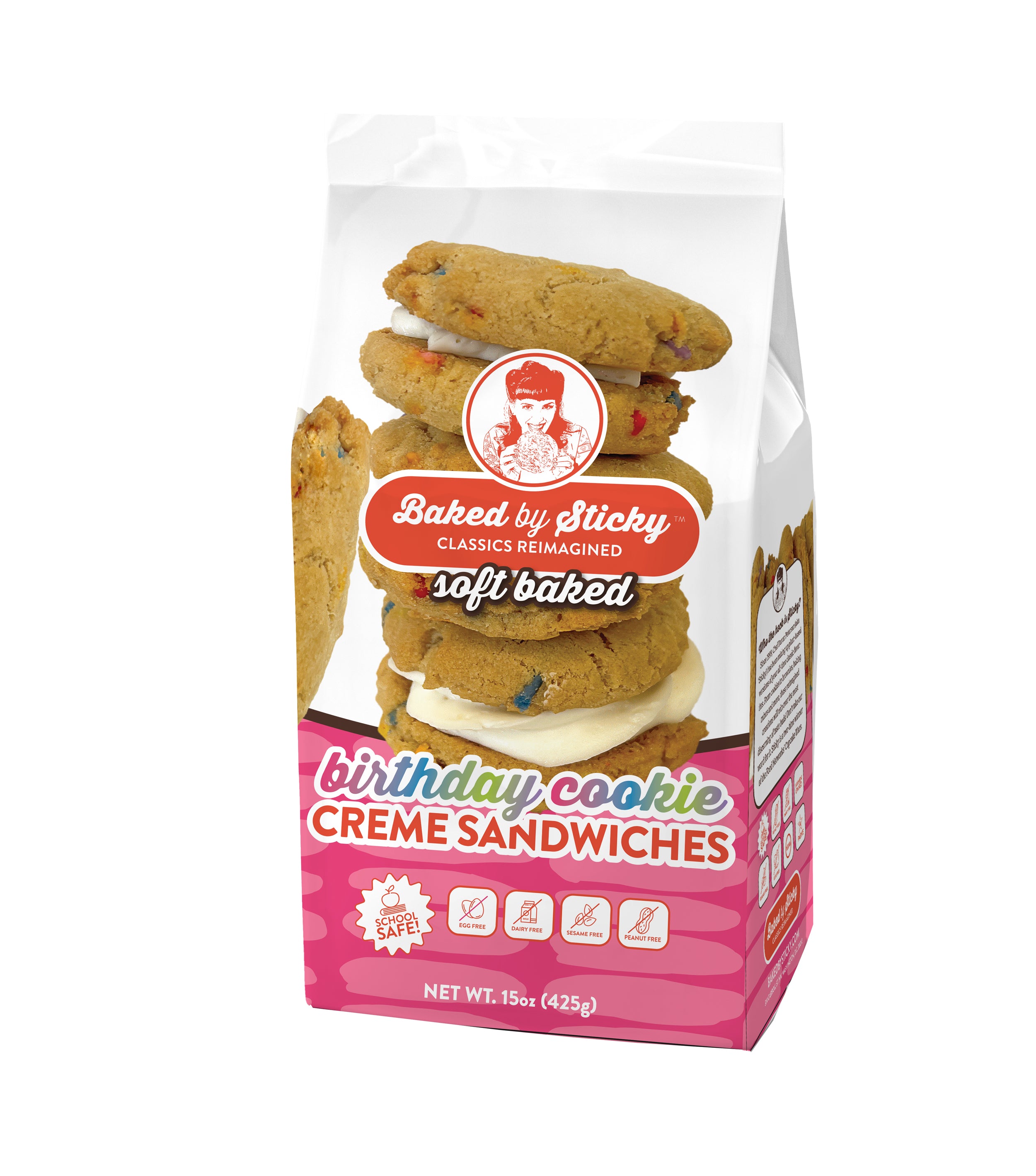 6-Pack Birthday Cookie Creme Sandwiches